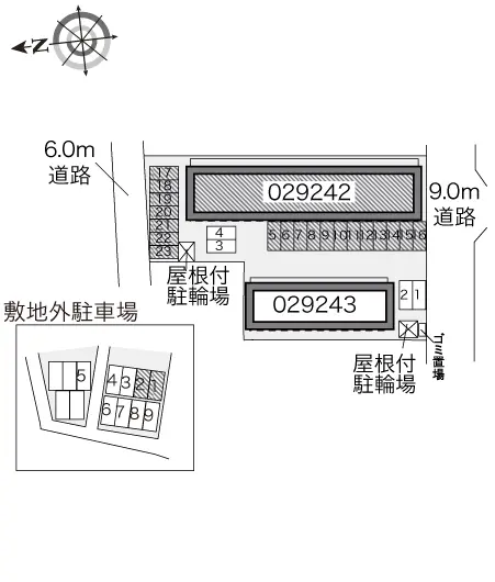 郡山市並木２丁目 月極駐車場